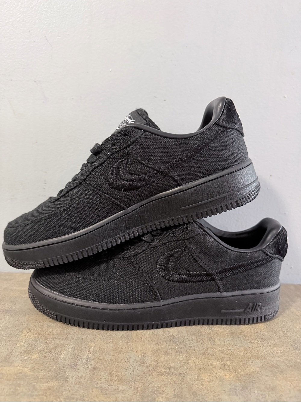 Stussy Men's Black Low-Top Knit Sneaker - Picture 2 of 5
